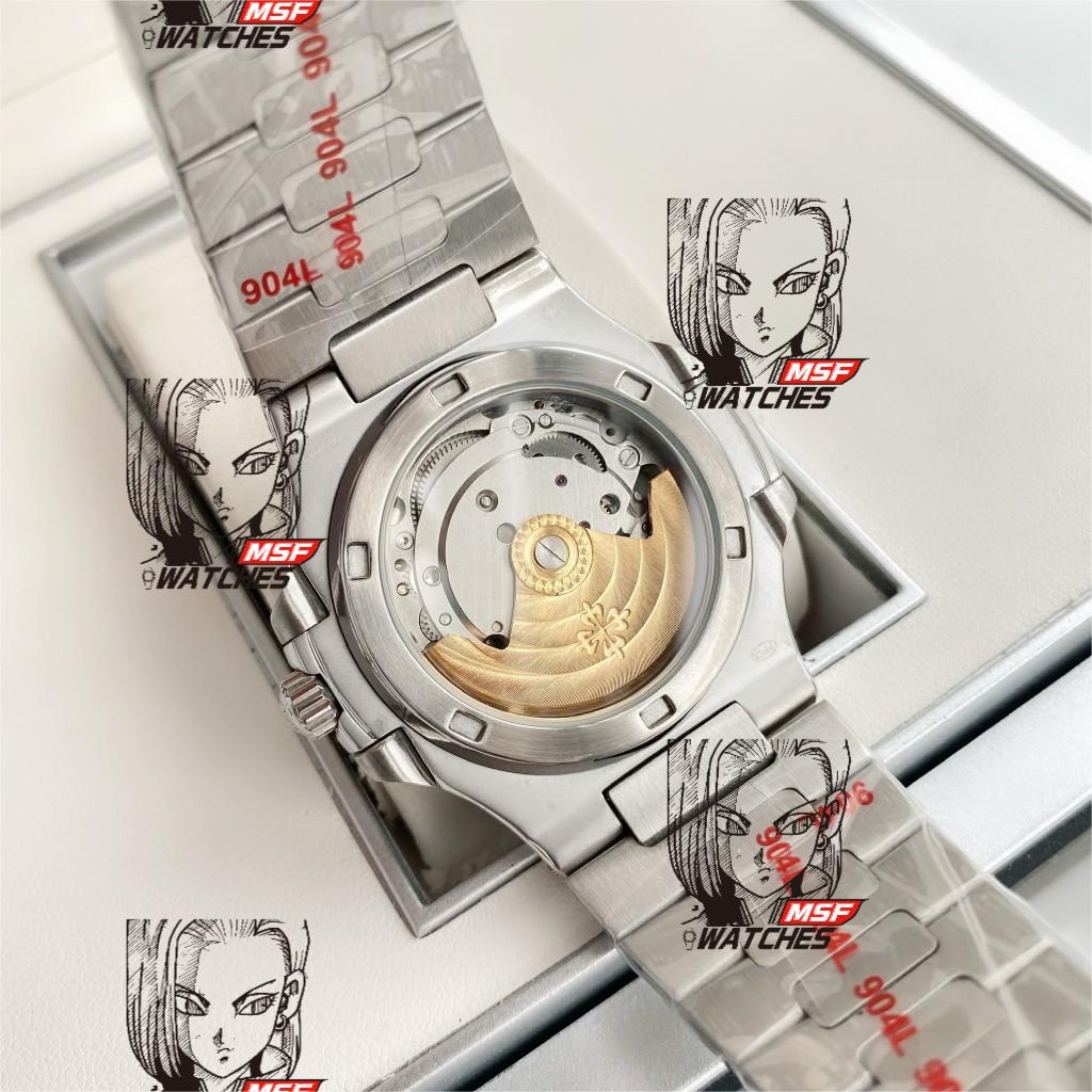 Patek Philippe Nautilus series 57111A 010, Stainless Steel Case Grey-Blue Dial Stainless Steel Bracelet, 40mm Size.