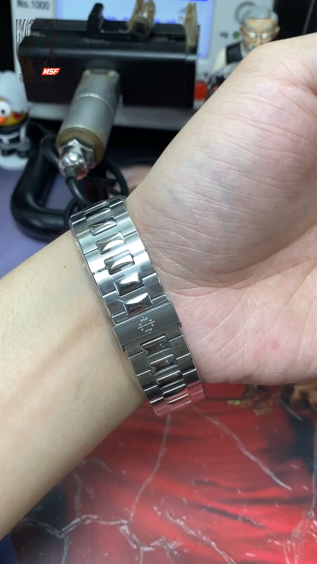 Patek Philippe Nautilus series 57261A-001, Grey Dial Steel Bracelet, Multi-Function Perpetual Calendar Watch, 40.5mm size.