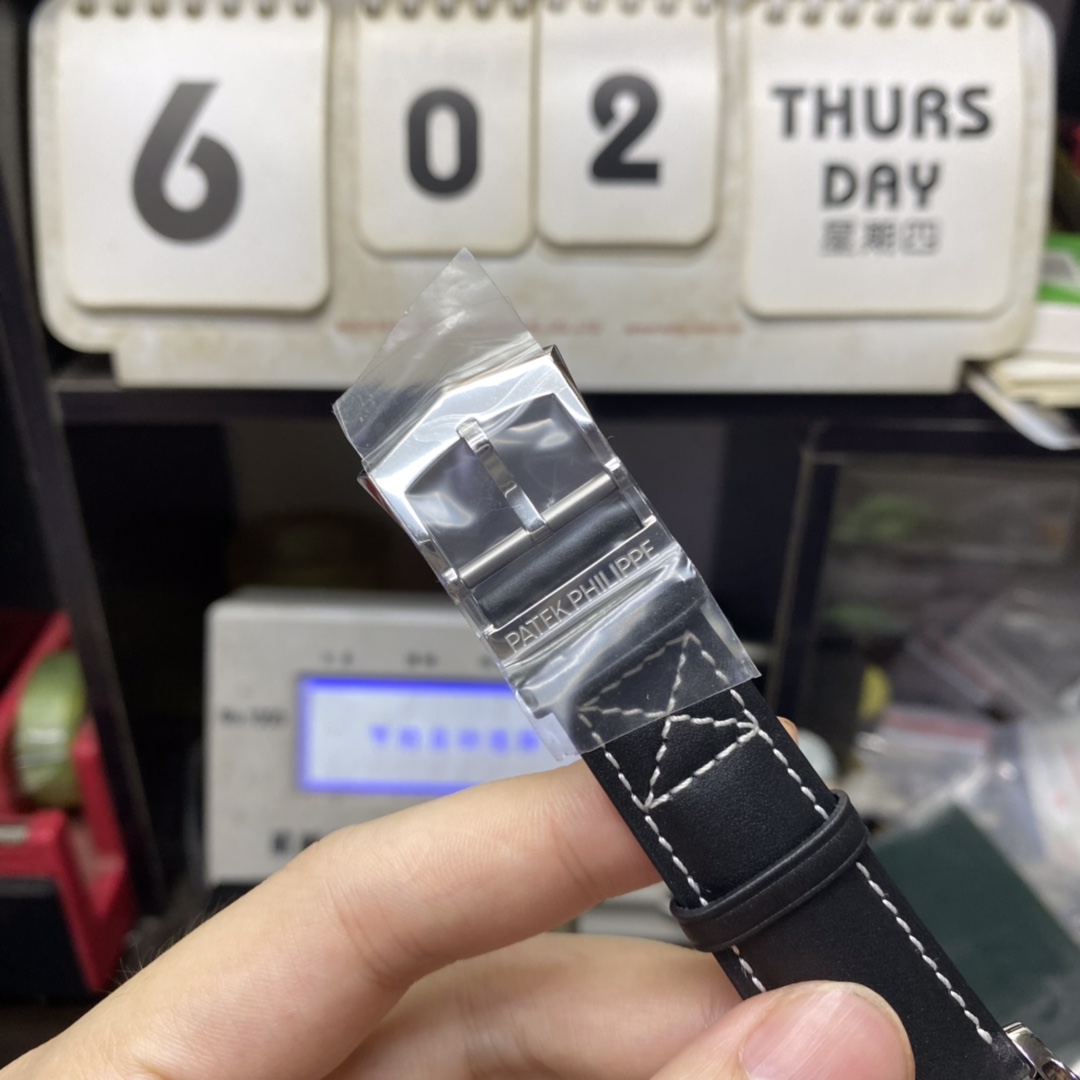 Patek Philippe Complicated Chronograph series 7234G-001, blue dial, Dual Time Zone Function, 37.5mm Size.