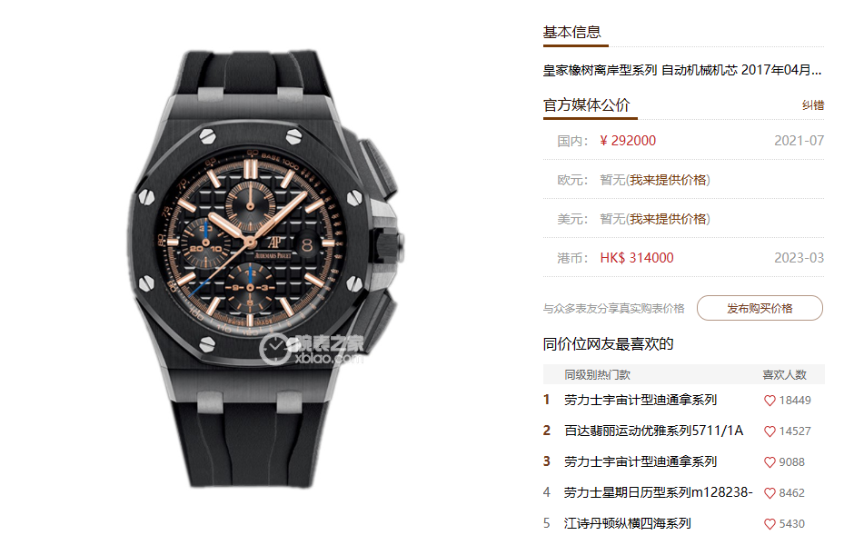 Audemars Piguet Royal Oak Offshore Series 26405CE.OO.A002CA.02, Ceramic Case, 44mm size.