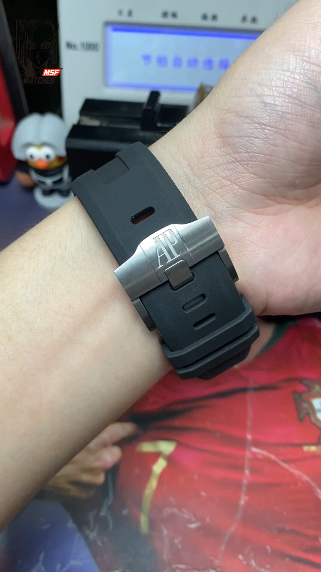 Audemars Piguet Royal Oak Offshore Series 15720CN.OO.A002CA.01, Black Dial Ceramic Bezel, 42mm Size.