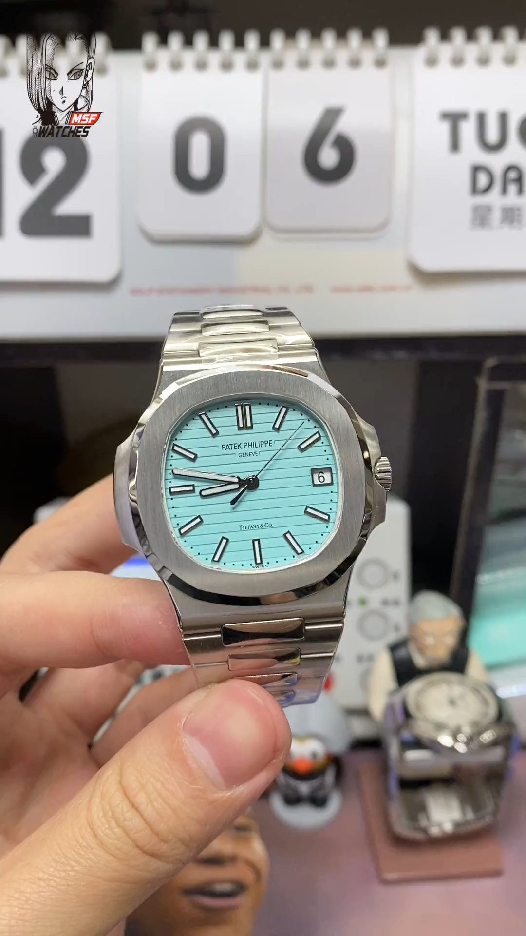 Patek Philippe Nautilus series 57111A-018, Tiffany Blue Dial, 40mm Size.