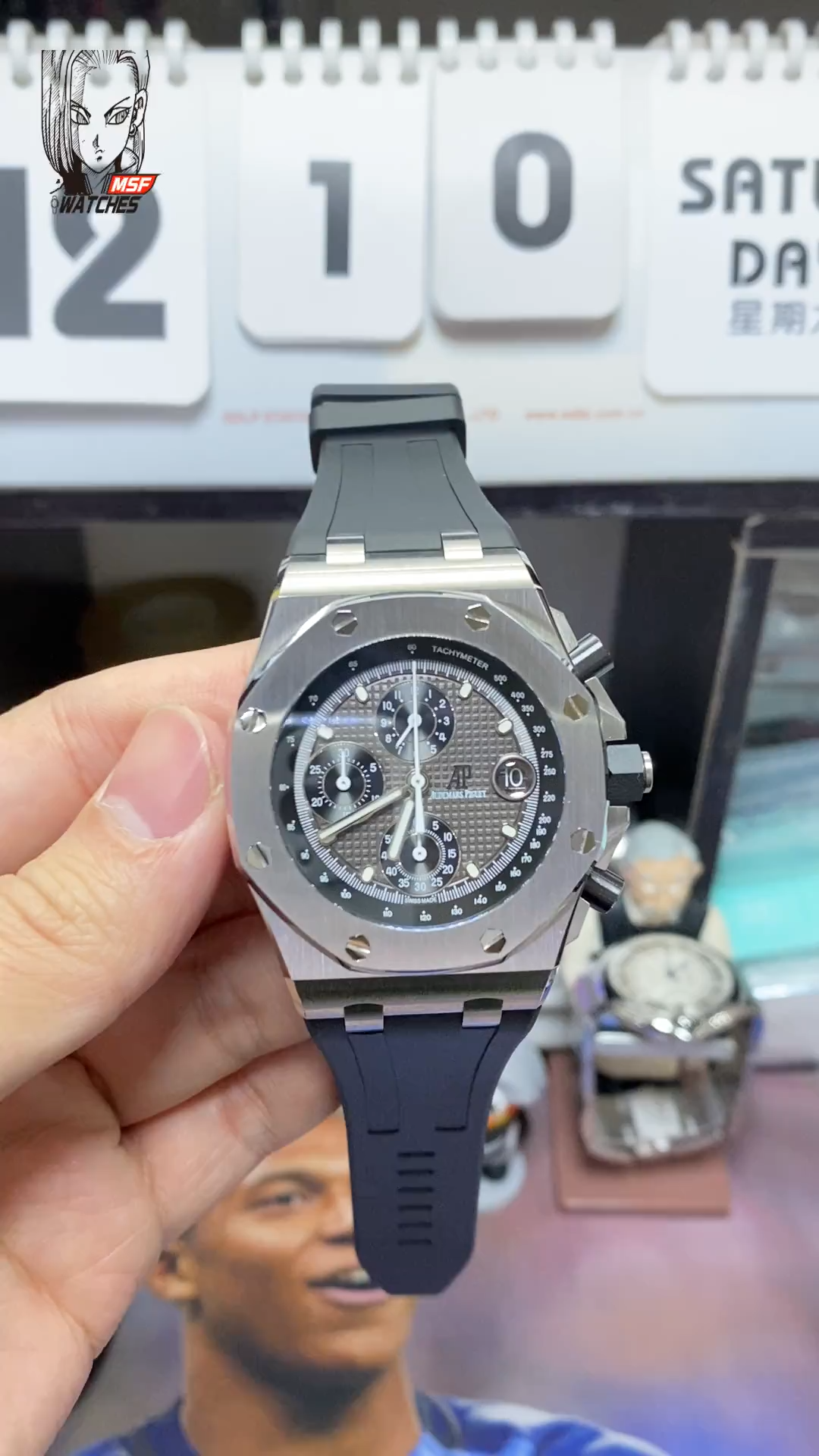 Audemars Piguet Royal Oak Offshore Series 26238TI.OO.2000TI.01, Gray Dial Steel Case, 42mm Size.
