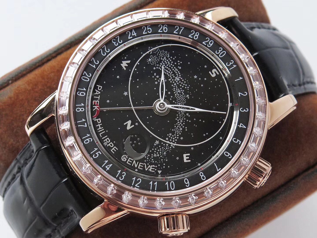 Patek Philippe Complicated Chronograph Series 5396G-011, Black Dial, 44mm size.