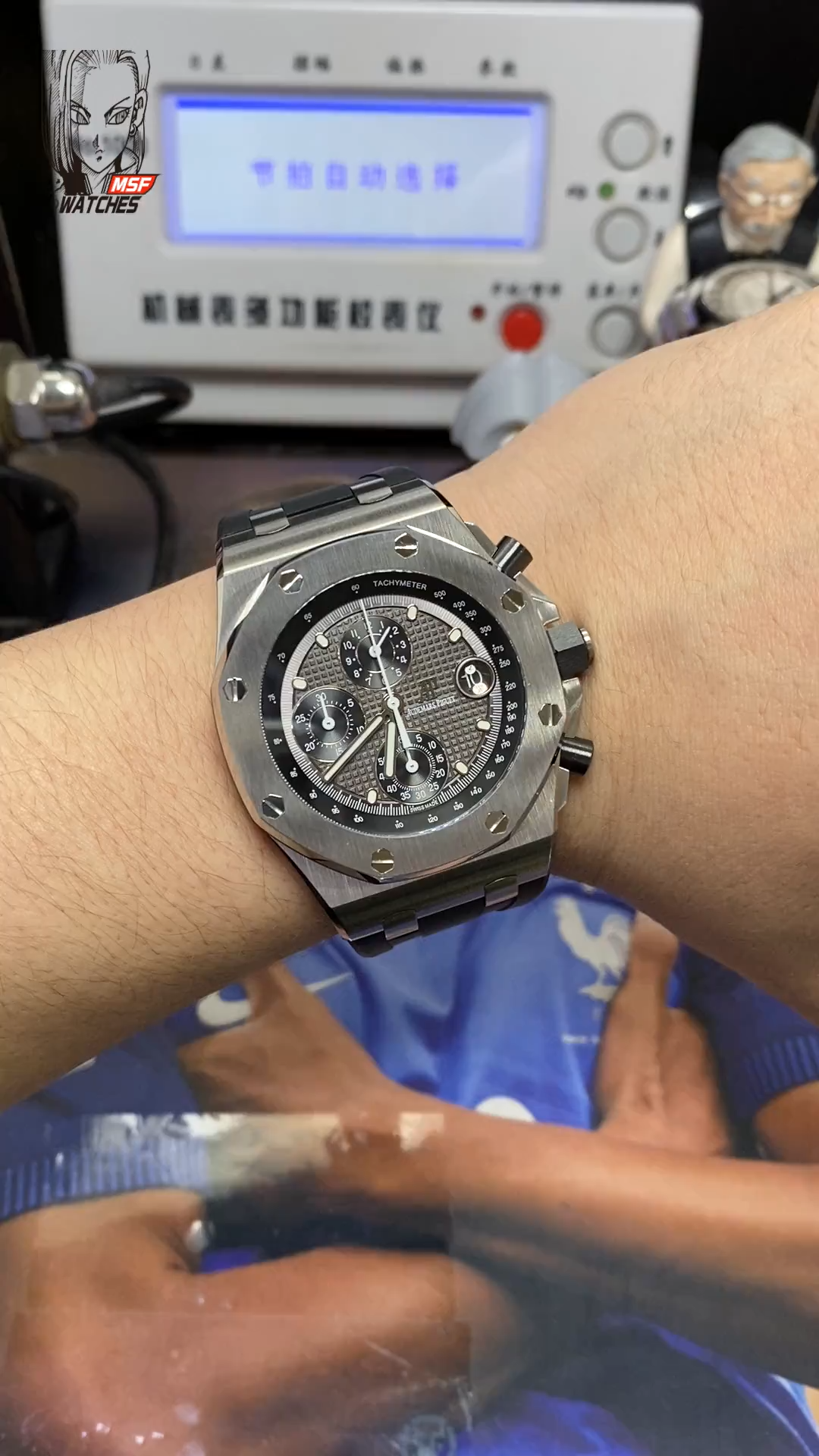 Audemars Piguet Royal Oak Offshore Series 26238TI.OO.2000TI.01, Gray Dial Steel Case, 42mm Size.