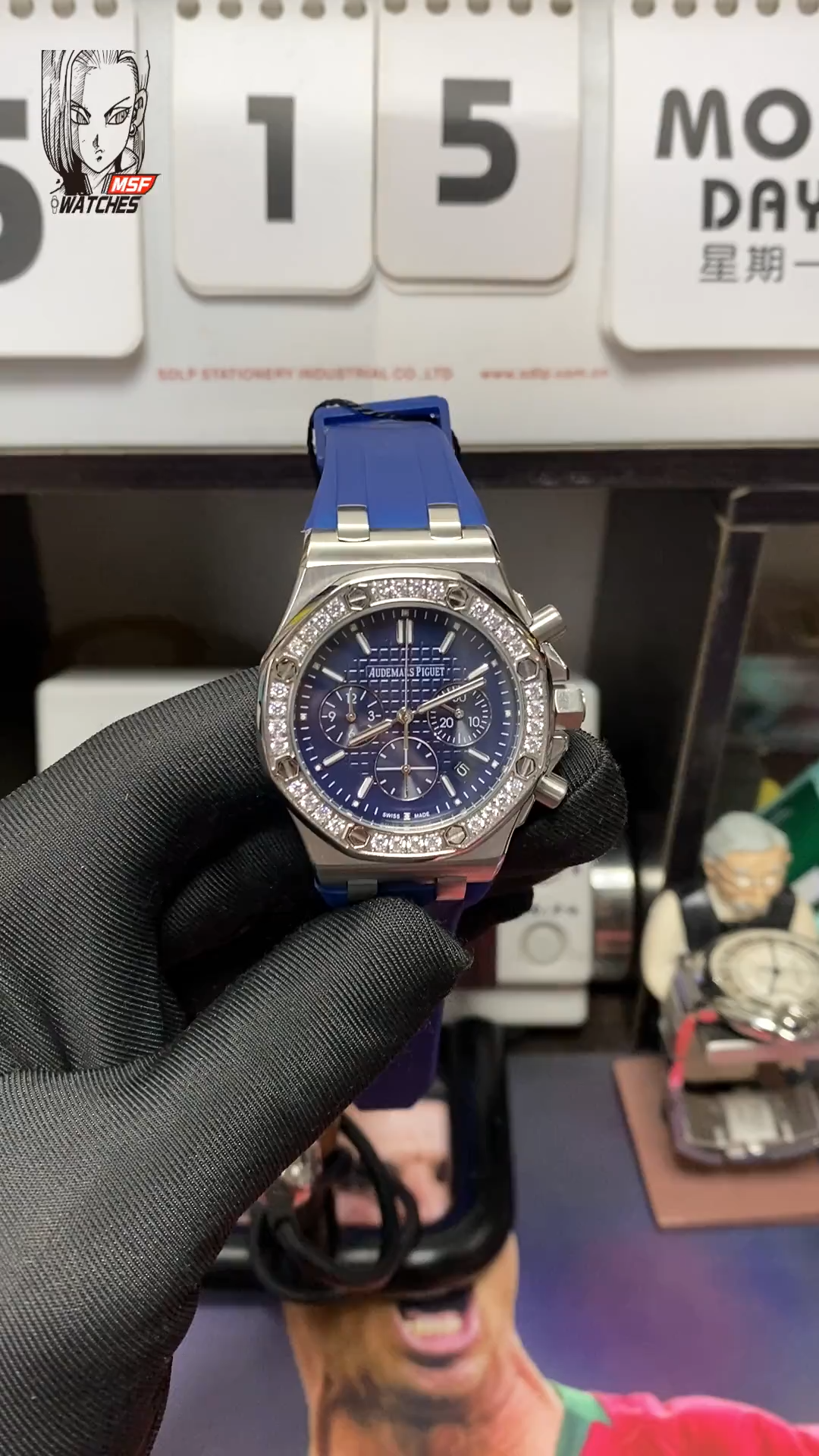 Audemars Piguet Royal Oak Offshore Series 26231ST.ZZ.D027CA.01, Blue Panda Dial, 37mm size.