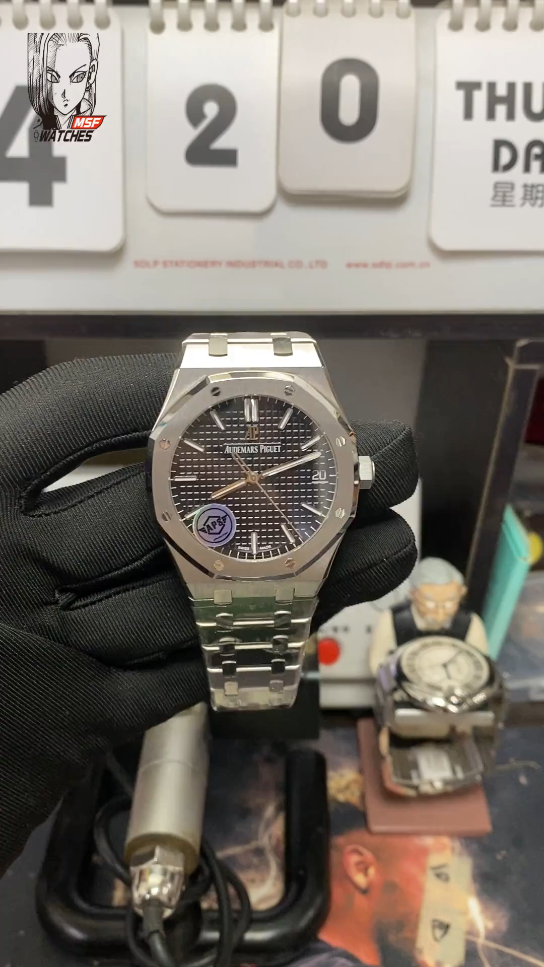 Audemars Piguet Royal Oak Offshore Series 15500ST.OO.1220ST.03, Black Dial with Stainless Steel Bracelet, 41mm size.