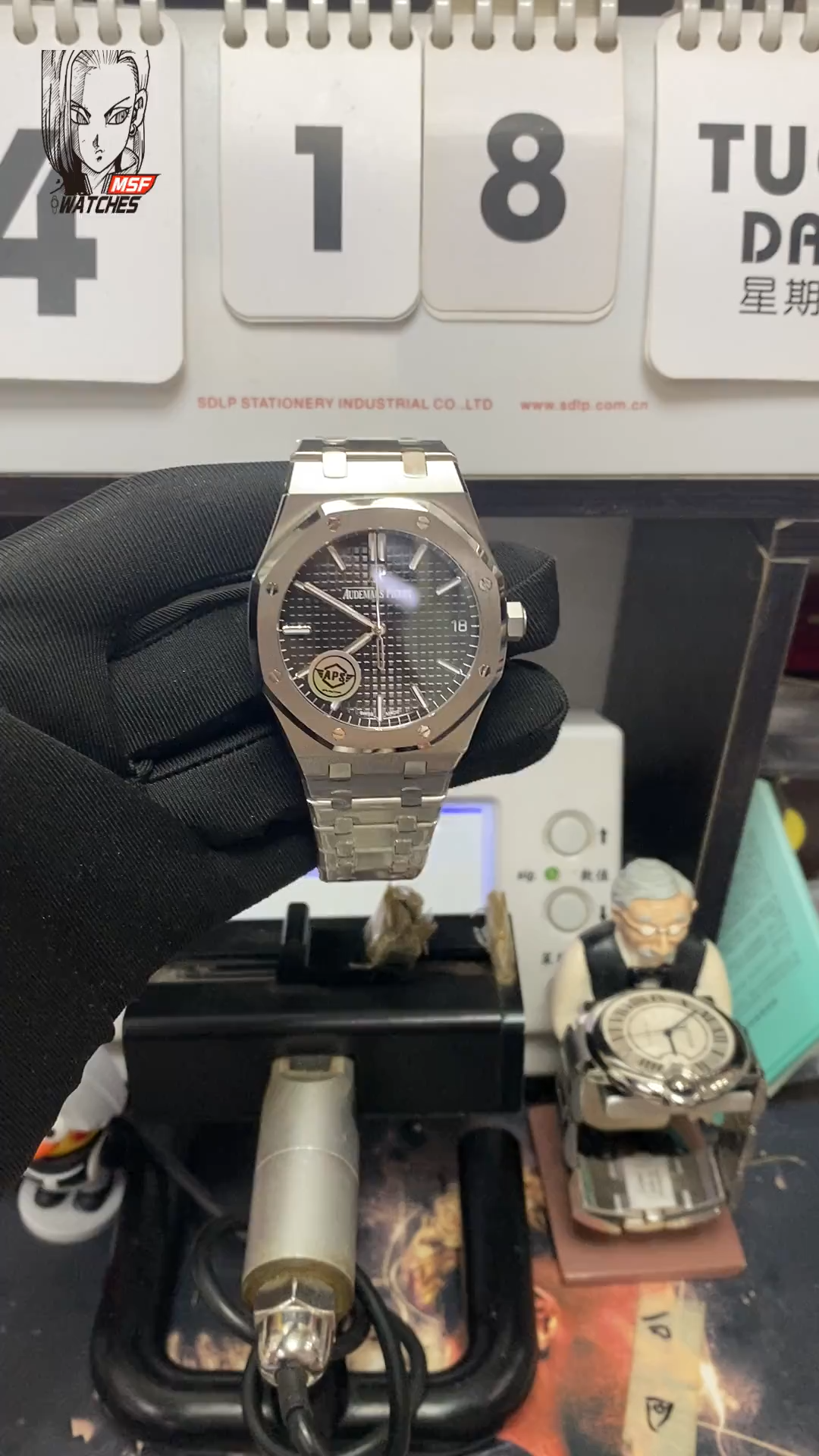 Audemars Piguet Royal Oak Offshore Series 15500ST.OO.1220ST.03, Black Dial with Stainless Steel Bracelet, 41mm size.