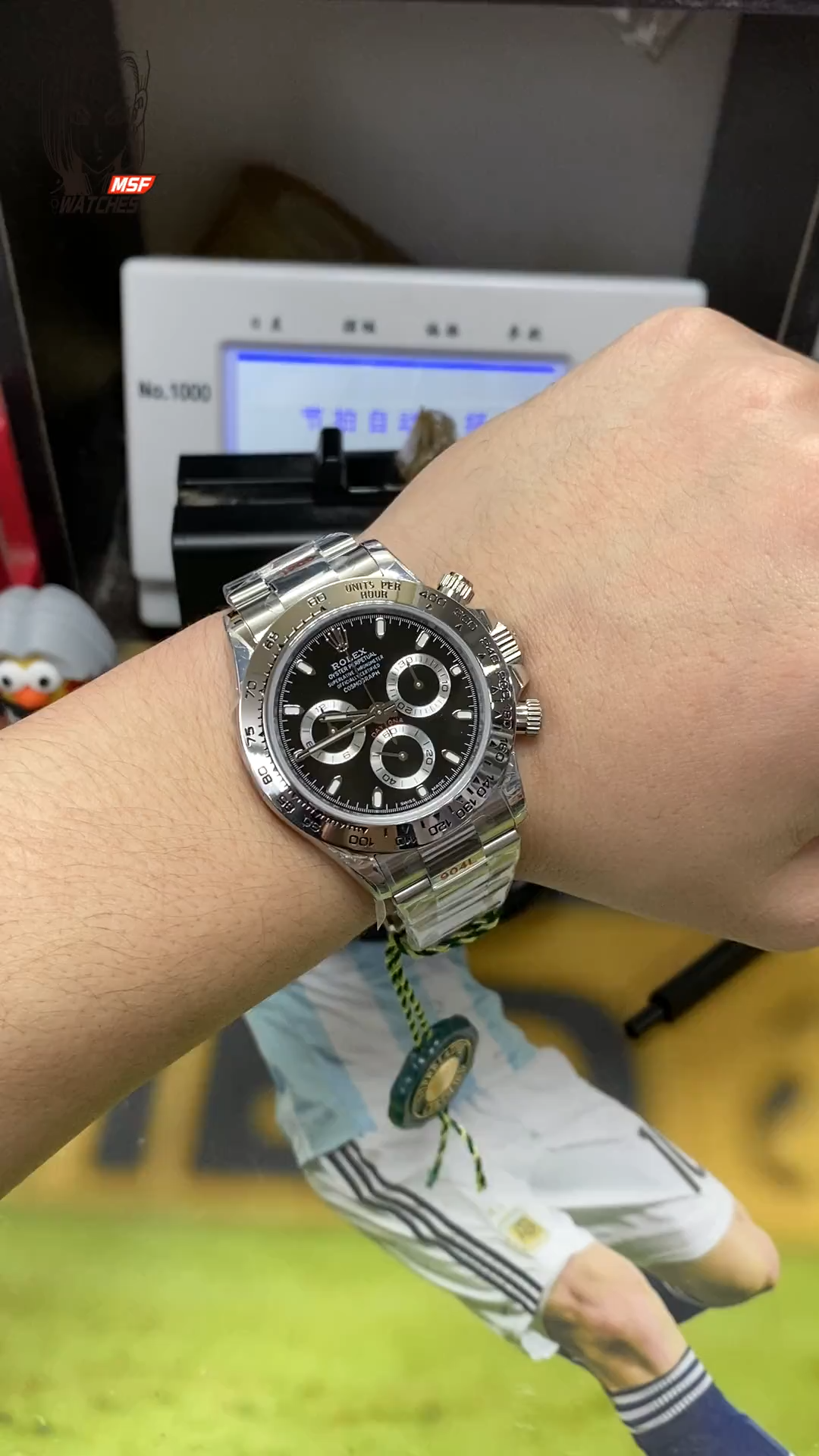 Rolex Cosmograph Daytona Series STEEL BREZEL PANDA DAYTONA BLACK&WHITE, 40mm size.