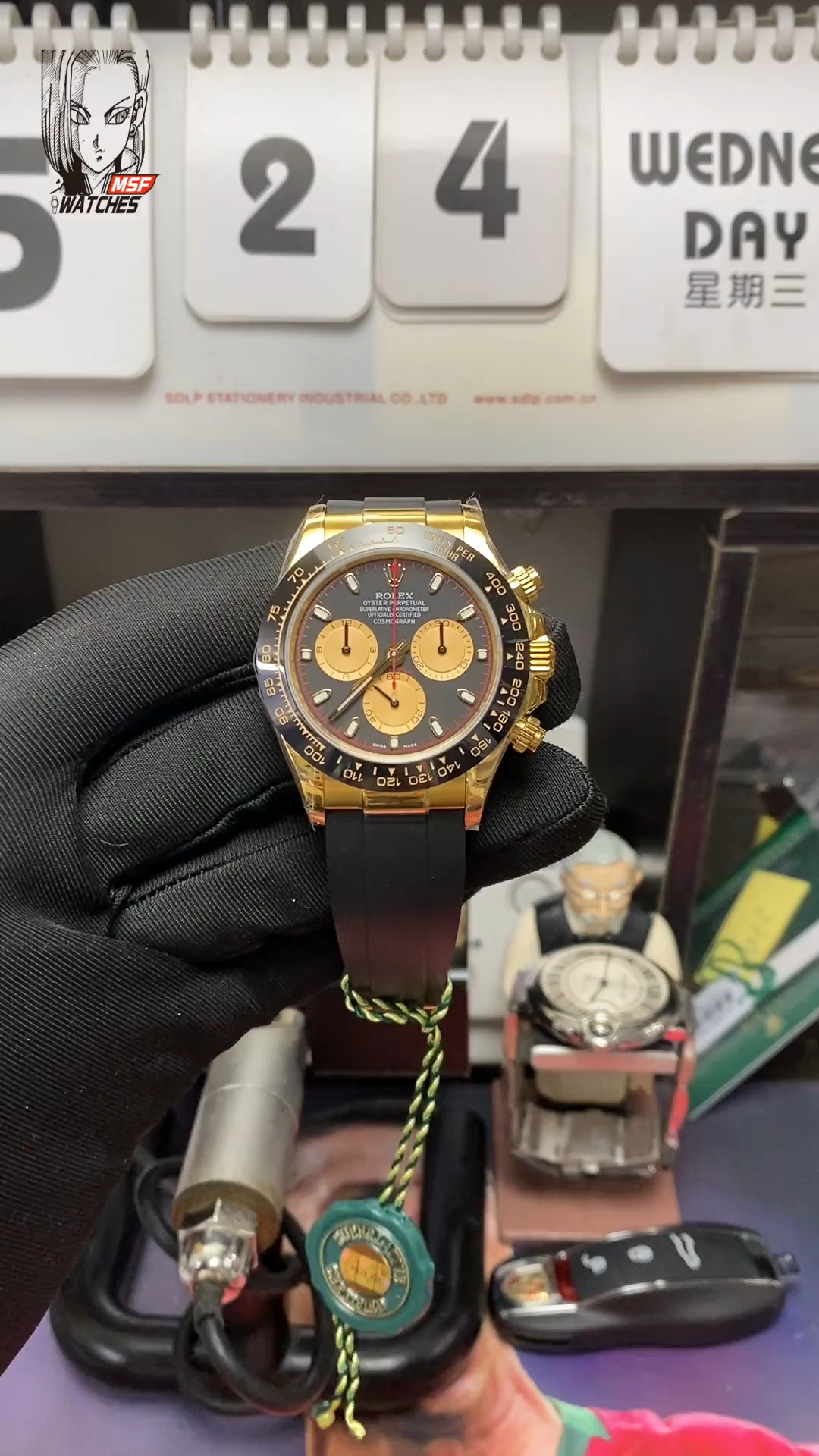 Rolex Cosmograph Daytona Series m116518ln-0047, Red Hand Small Demon King, 40mm size.