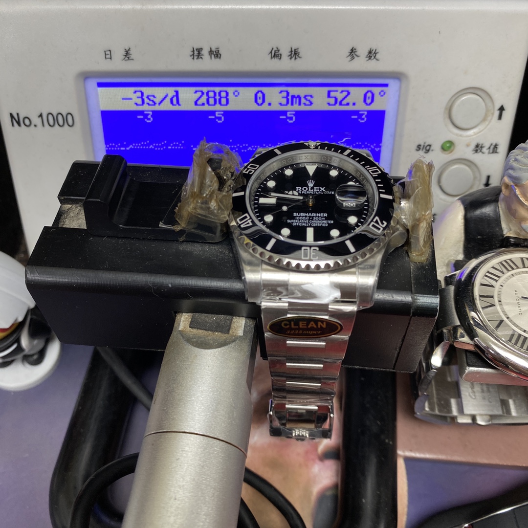 Rolex Submariner Series m126610ln-0001, Blackwater Ghost Added the function of reverse calendar adjustment, 41mm size.