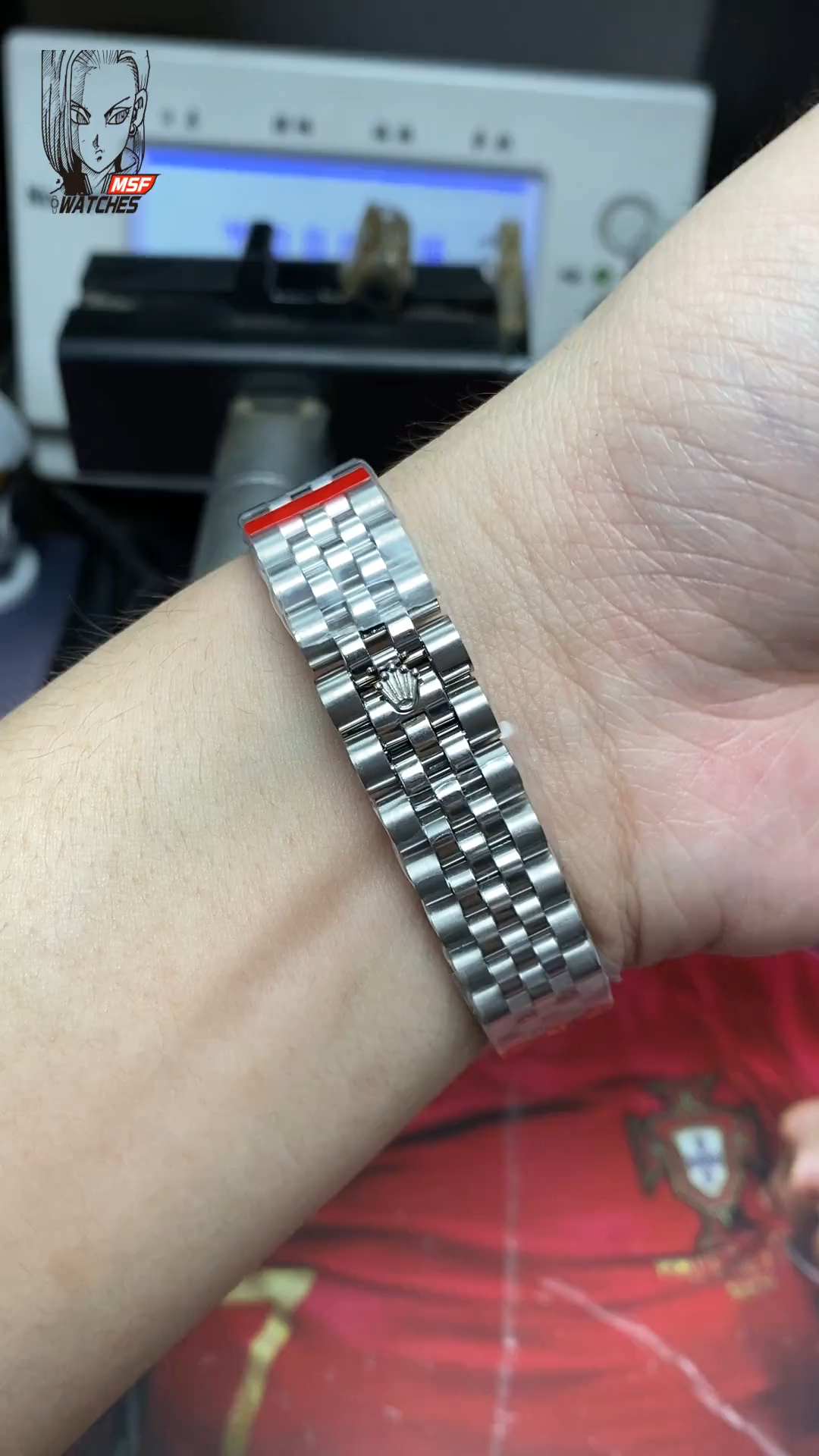 Rolex Datejust series m278384rbr-0036, Pink Dial with Diamond Bezel, 31mm size, Jubilee stainless steel bracelet.