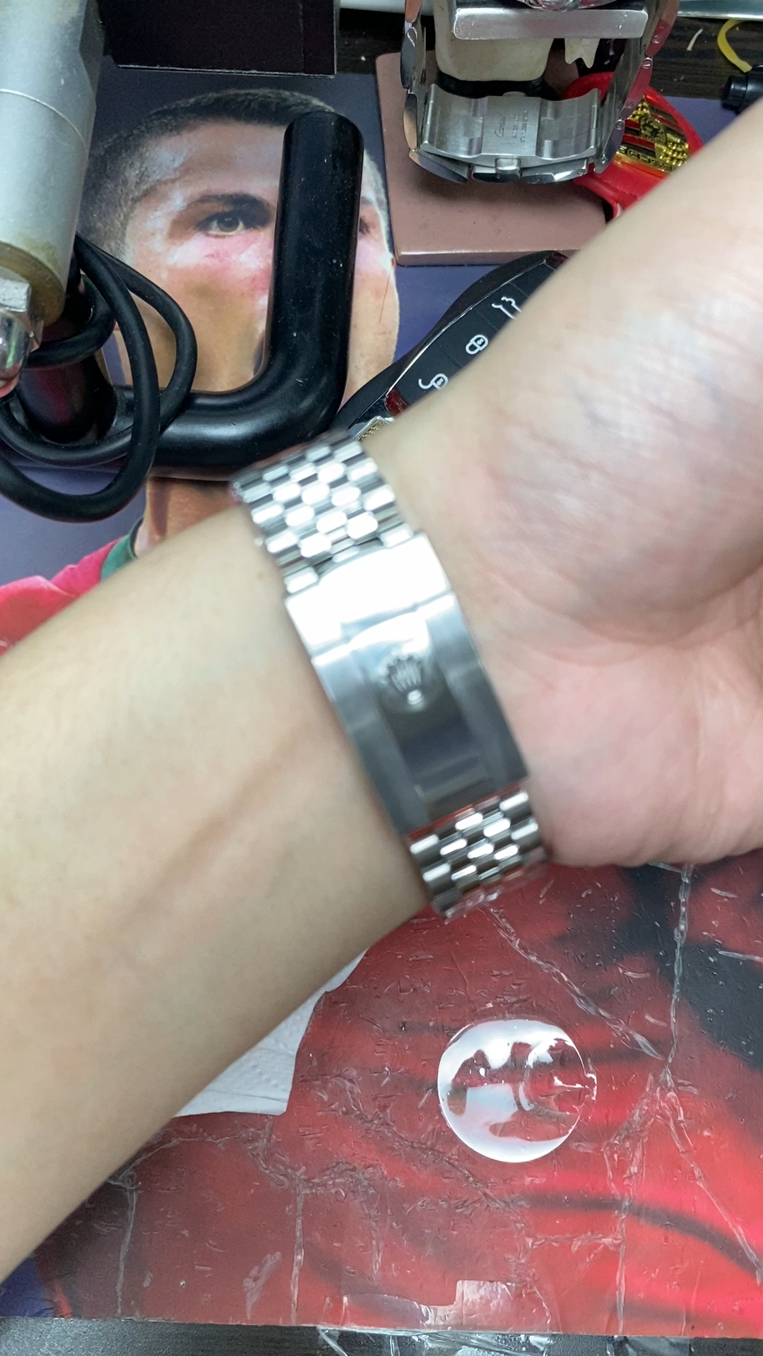 Rolex Datejust series m126234-0045, Green Roman Numerals on a Green Dial, 36mm size.