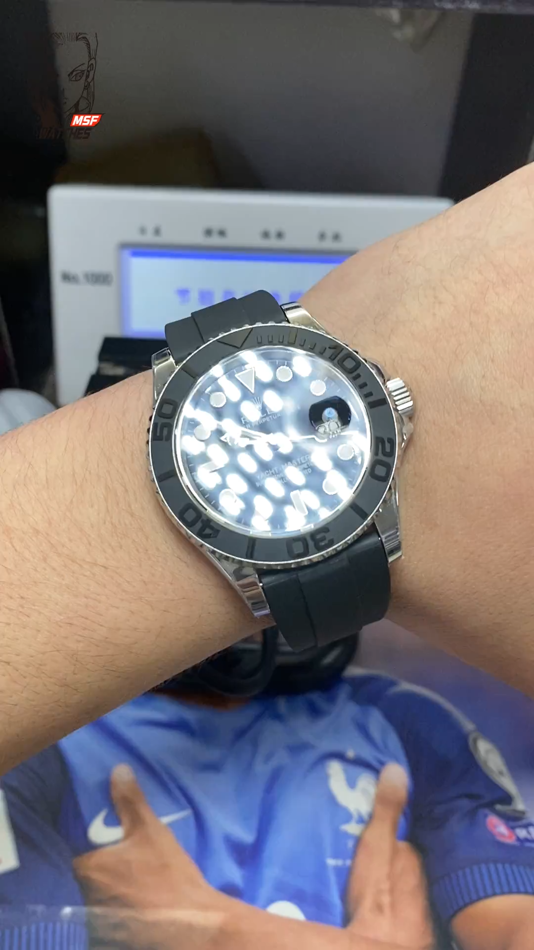 Rolex Yacht-Master Series m226659-0002, Platinum with Black Dial Black Ceramic Bezel, 42mm Size.