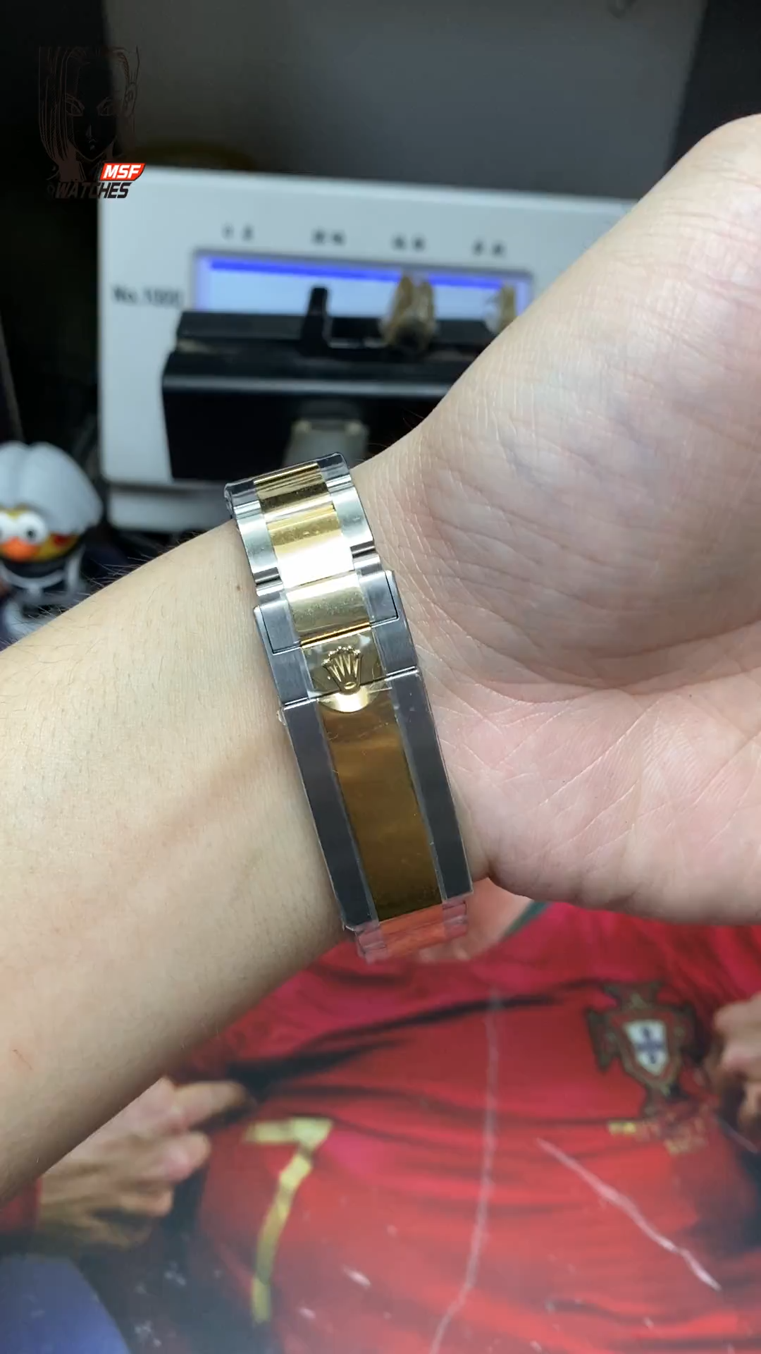 Rolex Submariner Series 116613LN-0001, Two-Tone Black Submariner, 40mm size.