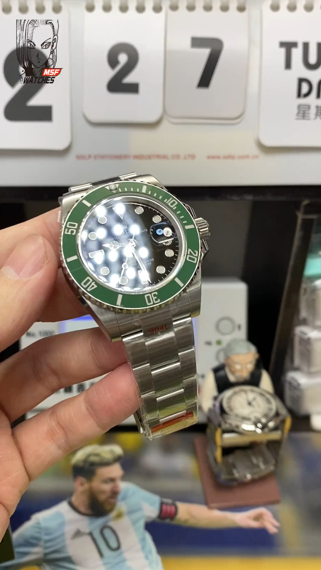 Rolex Submariner Series m126610lv-0002, New Green Hulk 