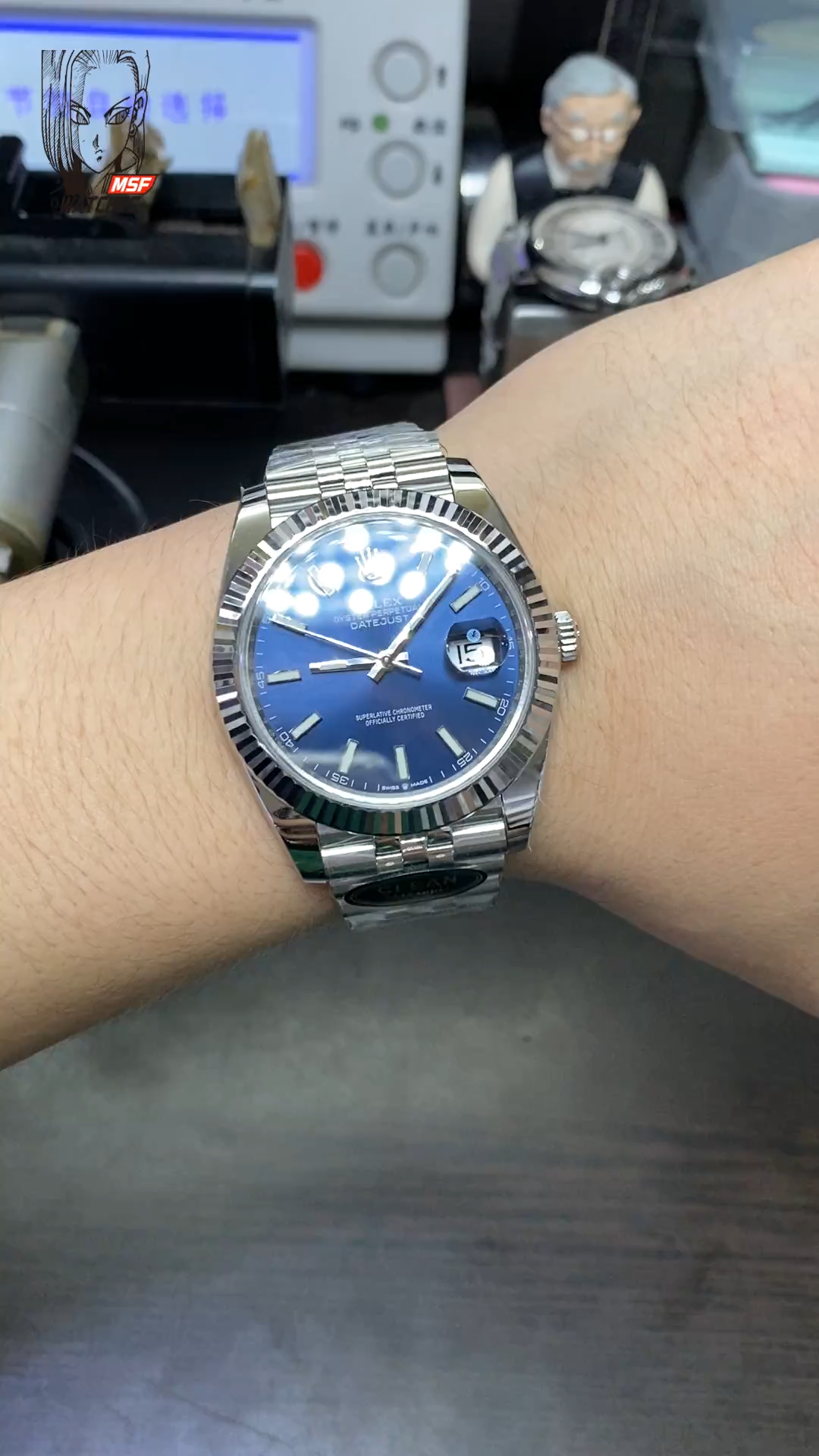 Rolex Datejust Series m126334-0002, Classic Blue Dial Fluted Bezel, 41mm Size.