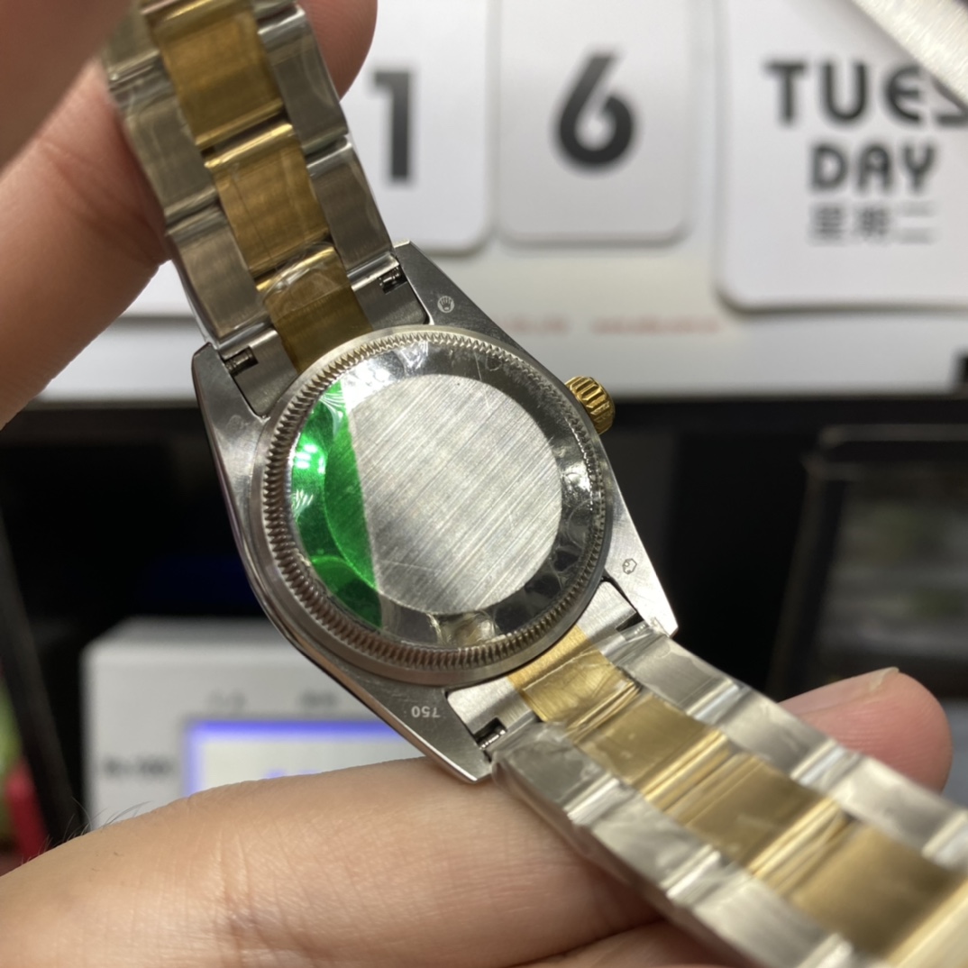 Rolex Datejust Series m278273-0027, Mother-of-Pearl Dial with Diamond Hour Markers Fluted Bezel, 31mm size, Oyster stainless steel bracelet.