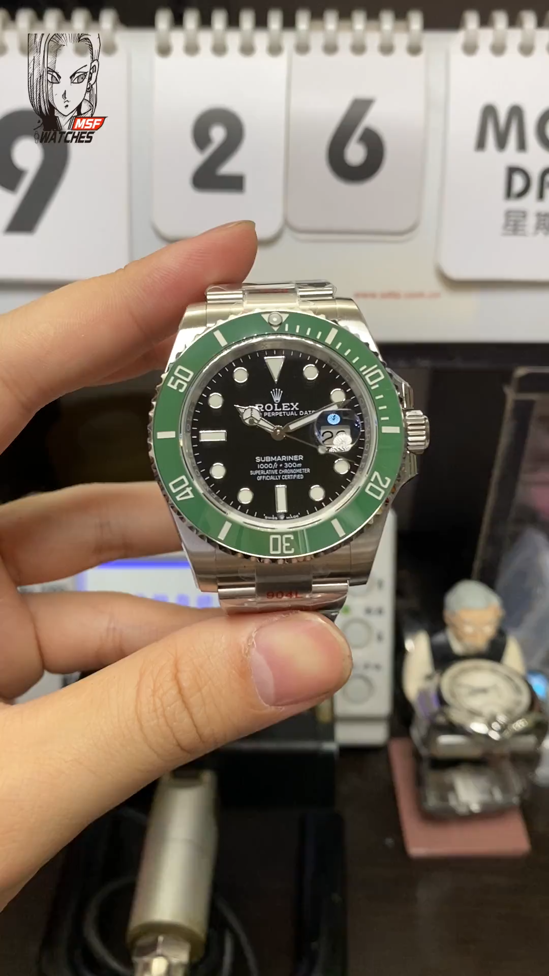 Rolex Submariner Series m126610lv-0002, New Green Hulk 