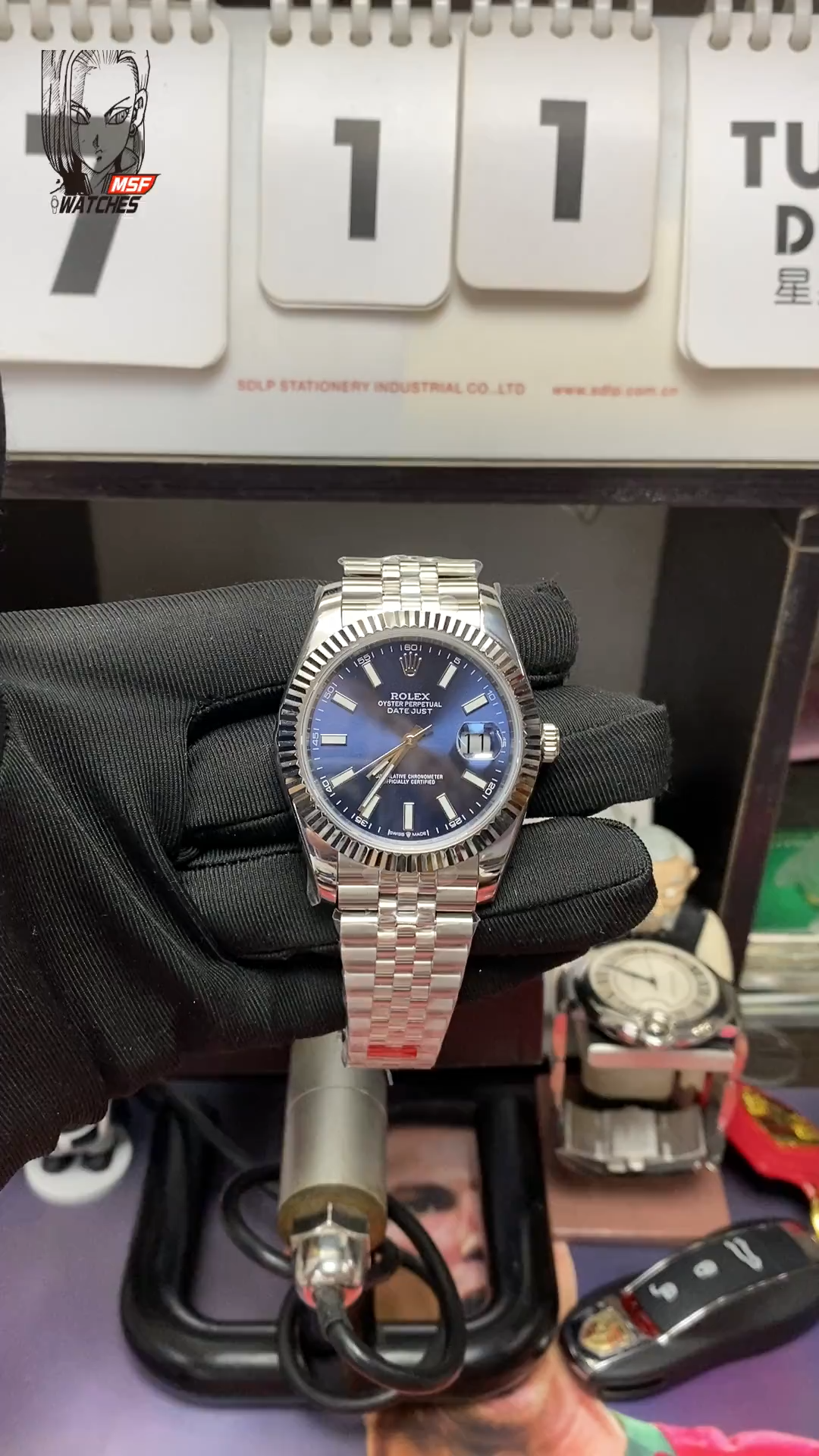 Rolex Datejust Series m126334-0002, Classic Blue Dial Fluted Bezel, 41mm Size.