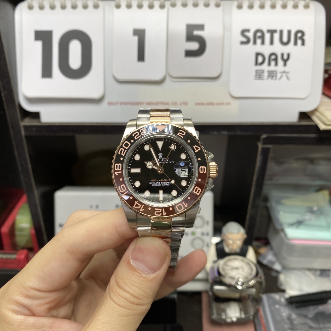 Rolex GMT-Master II Series m126711chnr-0002, Sand Dial Rose Gold Case, 40mm Size.