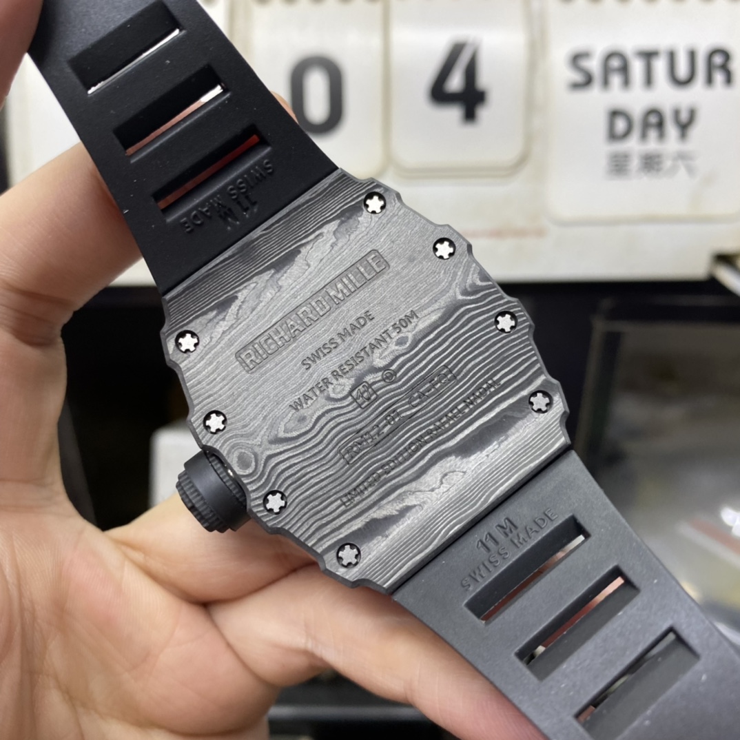 Richard Mille Men's Collection series RM12-01, Made of Black Forged Carbon TPT Material.