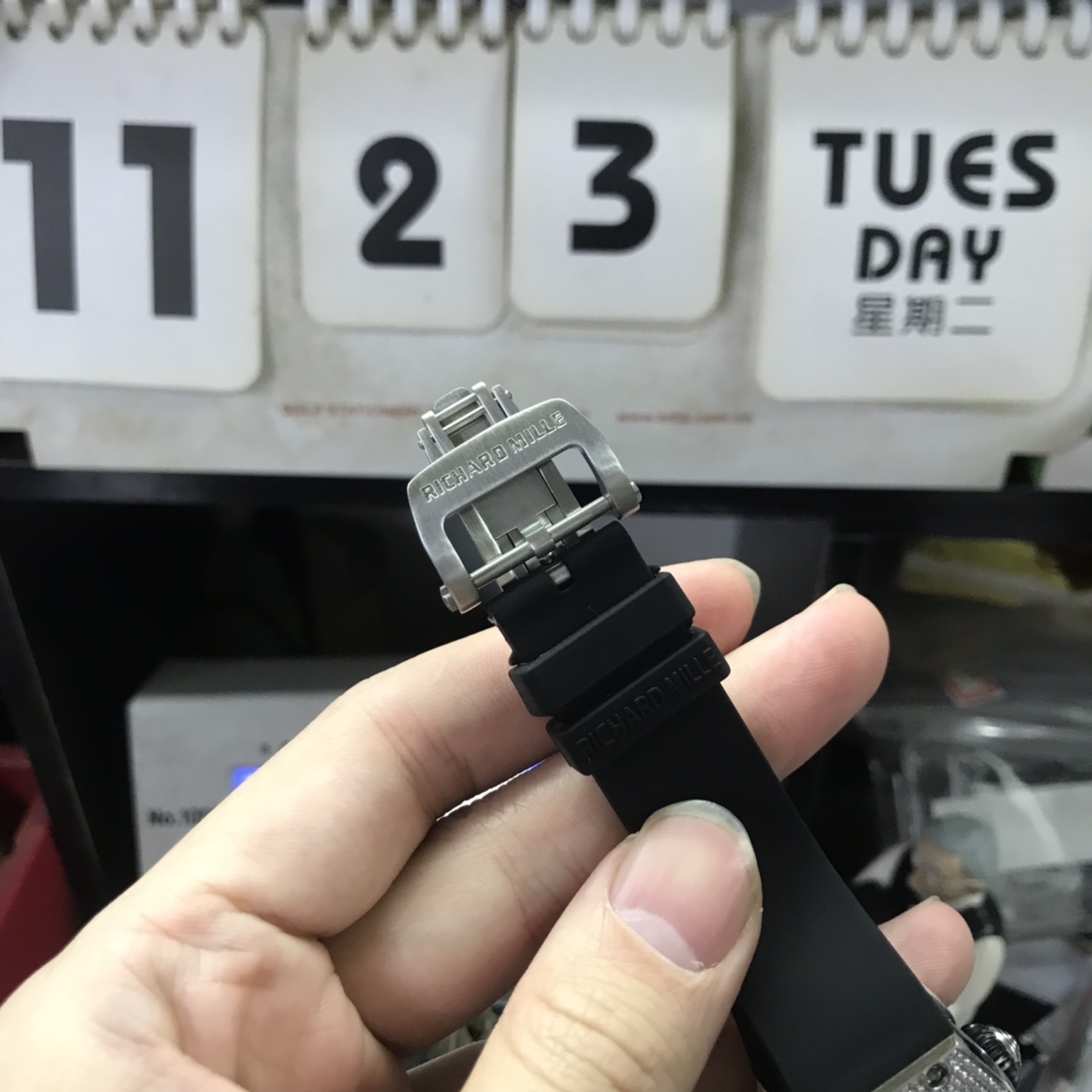 Richard Mille Women's Collection series RM 07-01, Red Lips Full Diamond Design, 45.66 x 31.40mm size.