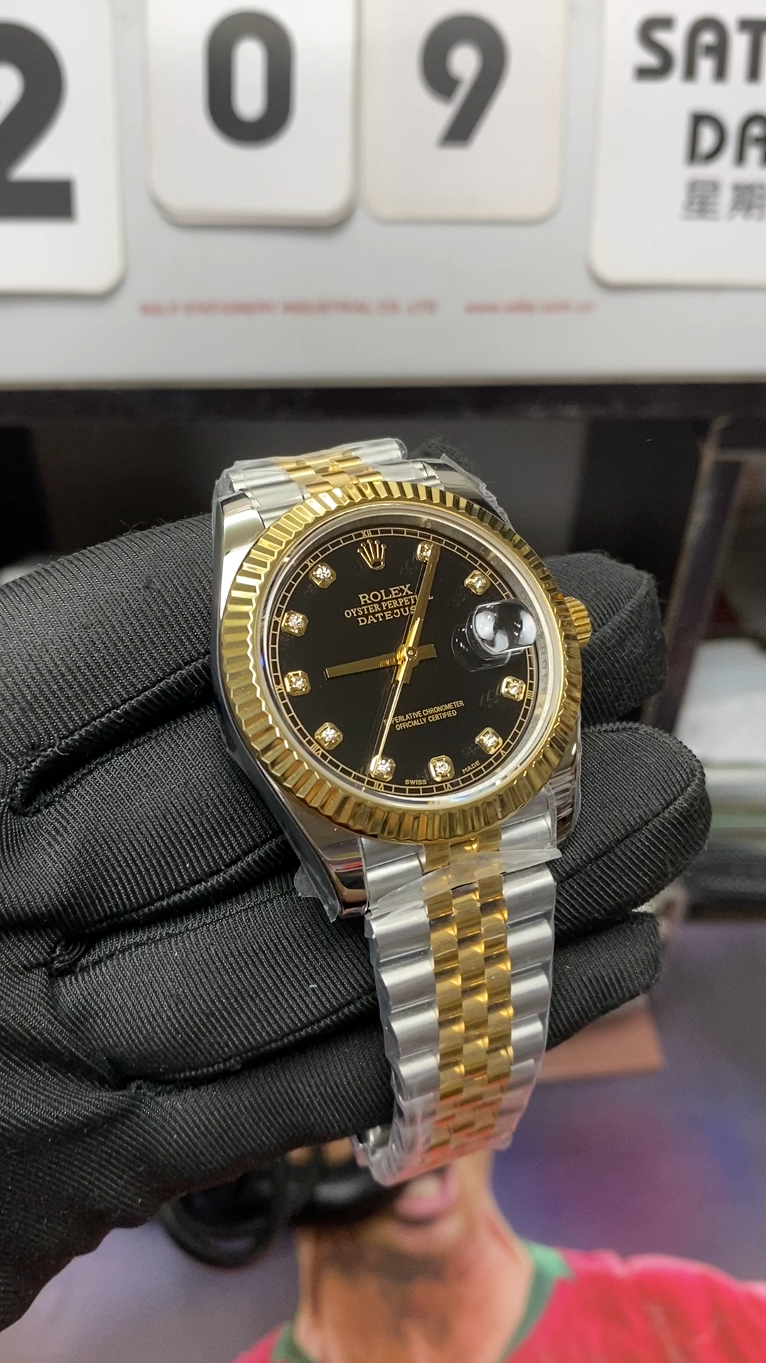 Rolex Datejust series gold brezel gold Jubilee stainless steel bracelet, 41mm size