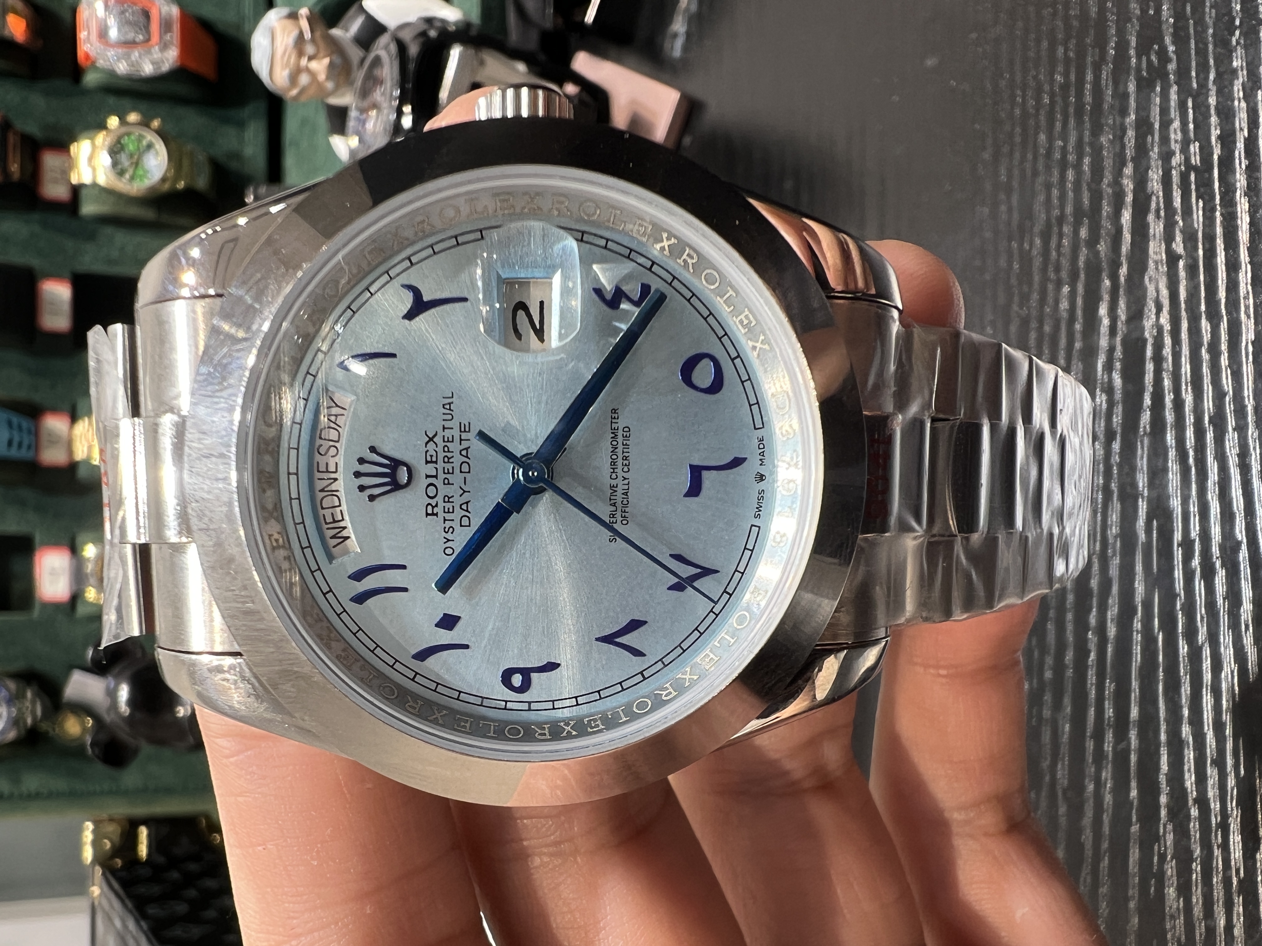 Rolex Datejust series Arabic scale ice blue dial, Jubilee stainless steel bracelet, 41mm size【GIVE AWAY Green dial】