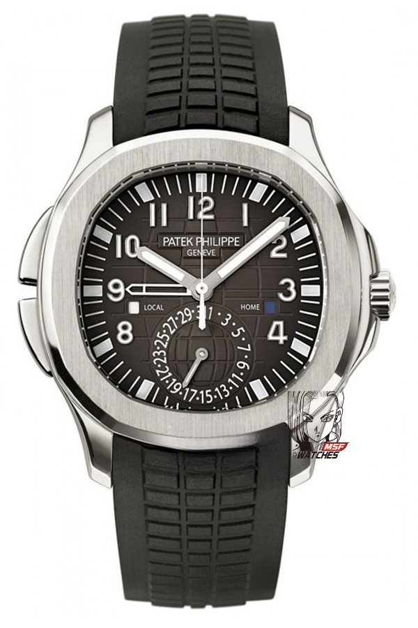 Patek Philippe Aquanaut Travel Time series 5164A-001, GMT Dual Time Function, 40.8mm Size.