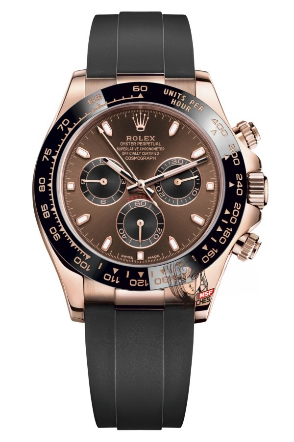 Rolex Cosmograph Daytona Series M116515LN-0041, Rose Gold Case Coffee Dial, 40mm size.