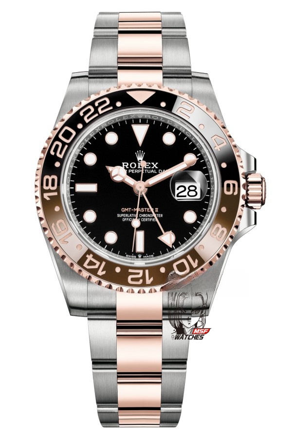 Rolex GMT-Master II Series m126711chnr-0002, Sand Dial Rose Gold Case, 40mm Size.