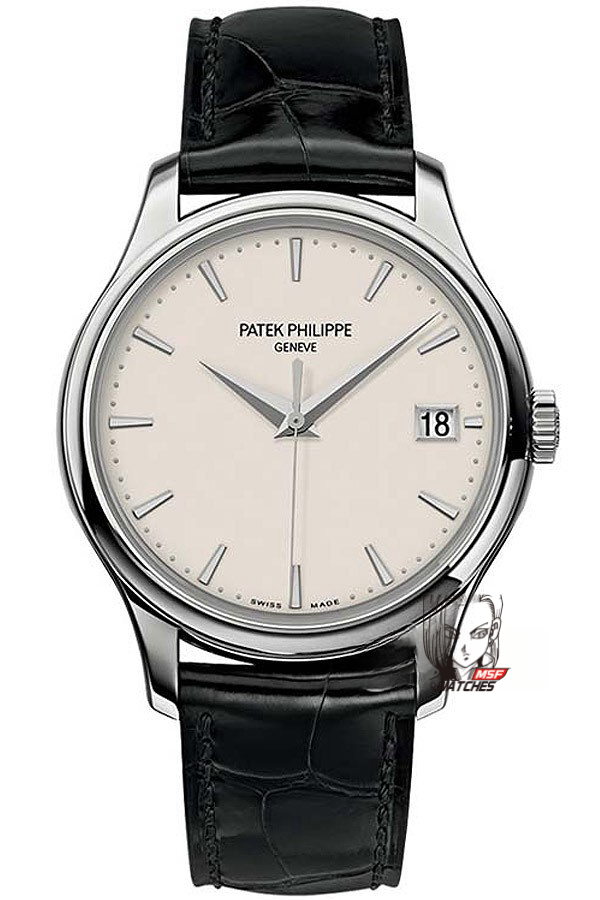 Patek Philippe Classical Watch Series 5527, White Case, White Dial, 39mm Size, Hinged Case Back.