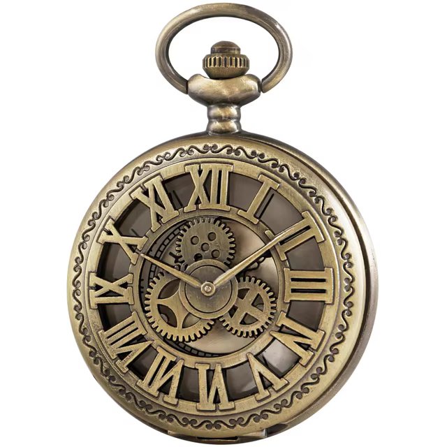 Antique Quartz Necklace Pocket Watch Souvenir Pendant Watches Unique Gifts Unisex Fob Clock CF1604